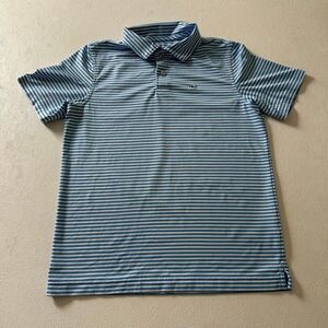 Vineyard Vines Performance Blue Striped Polo Shirt Size  youth M (12–14) | Golf